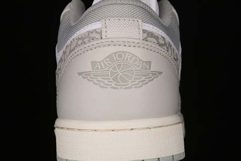 All categories Air Jordan Jordan series basketball shoes Air Jordan 1 Low G version pure original Air Jordan 1 Low Prm "Elephant Print" AJ1 Joe 1 low top white gray crackle pattern DH4269-100